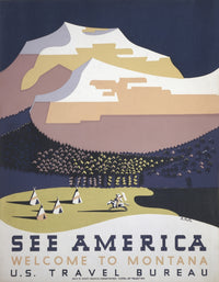 Welcome to Montana Poster Print by John Parrot showcasing stunning landscapes.