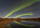 Aurora Borealis Over Fish Lake, Yukon, Canada Poster Print