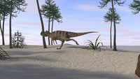 Ceratosaurus Hunting for Its Next Meal Poster Print