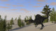 Spinosaurus hunting for its next meal poster print