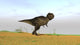 Tyrannosaurus Rex in a grassy field poster print