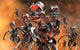 Fierce Androids Riot the City of Tokyo in 2037 Poster Print featuring a futuristic cityscape.