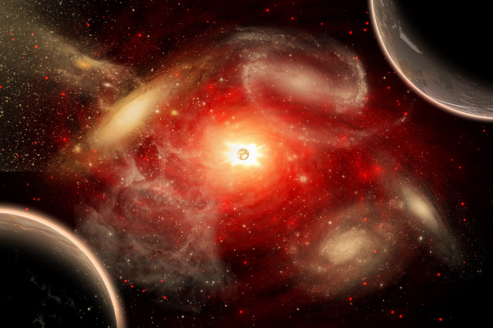 Conceptual view of our vast universe poster print