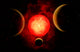 A Red Giant Star Poster Print showcasing a vibrant celestial scene.