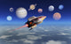 Artist's concept of future space tourism poster print by Mark Stevenson