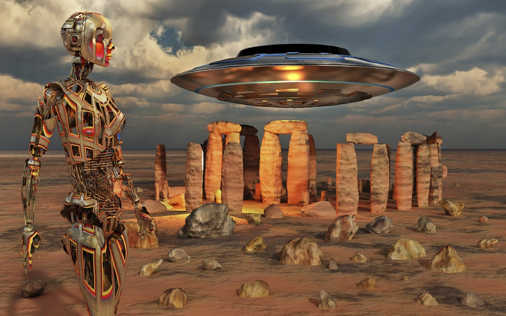 Mars Stone Circle Poster Print - Mysterious Martian Landscape