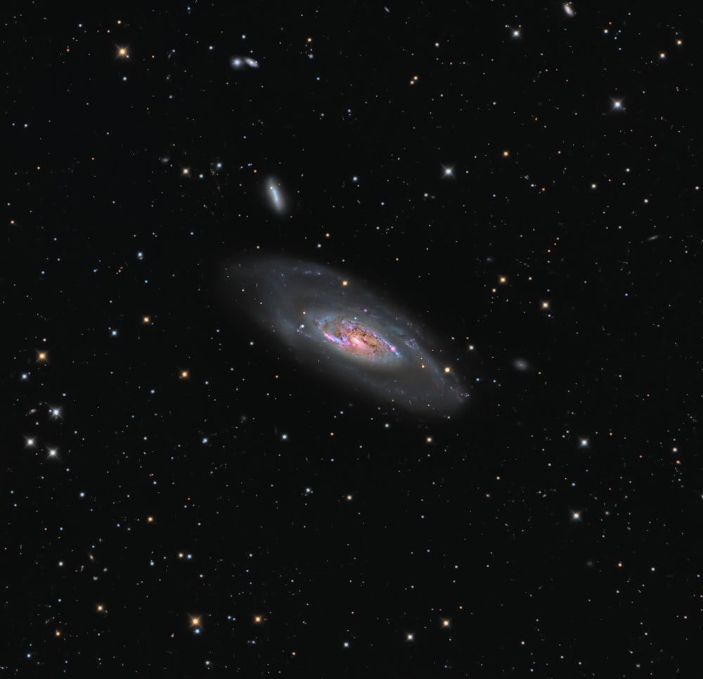 Messier 106 Spiral Galaxy Poster Print - Stunning astronomical artwork