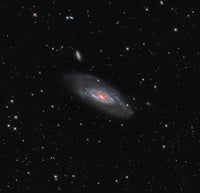 Messier 106 Spiral Galaxy Poster Print - Stunning astronomical artwork