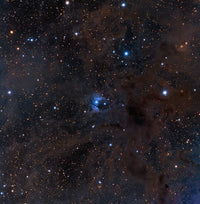 VdB 16 Dust and Nebulosity Poster Print featuring cosmic dust and nebulosity.