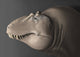 Lythronax dinosaur portrait poster print showcasing a detailed head illustration.