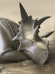 Xenoceratops Foremostensis relaxing in a mud puddle poster print
