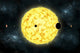 Artist's concept of Kepler 444 planetary system poster print