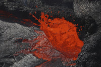 February 8, 2008 Erta Ale fountaining lava lake poster print