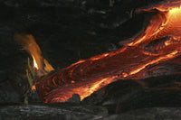 Kilauea Pahoehoe lava flow poster print from Big Island, Hawaii.
