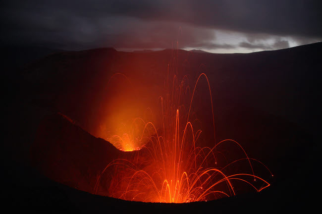 Yasur eruption print from Tanna Island in Vanuatu by Martin Rietze