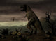 Tyrannosaurus Rex Vintage Poster Print in Upright Stance