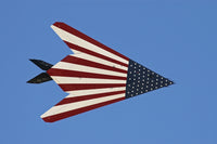 F-117 Nighthawk flying over California - Poster Print