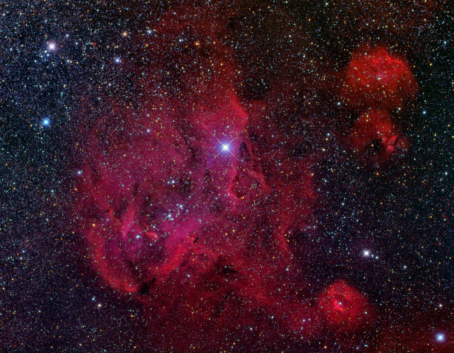 IC 2944 Running Chicken Nebula Poster Print by Roberto Colombari