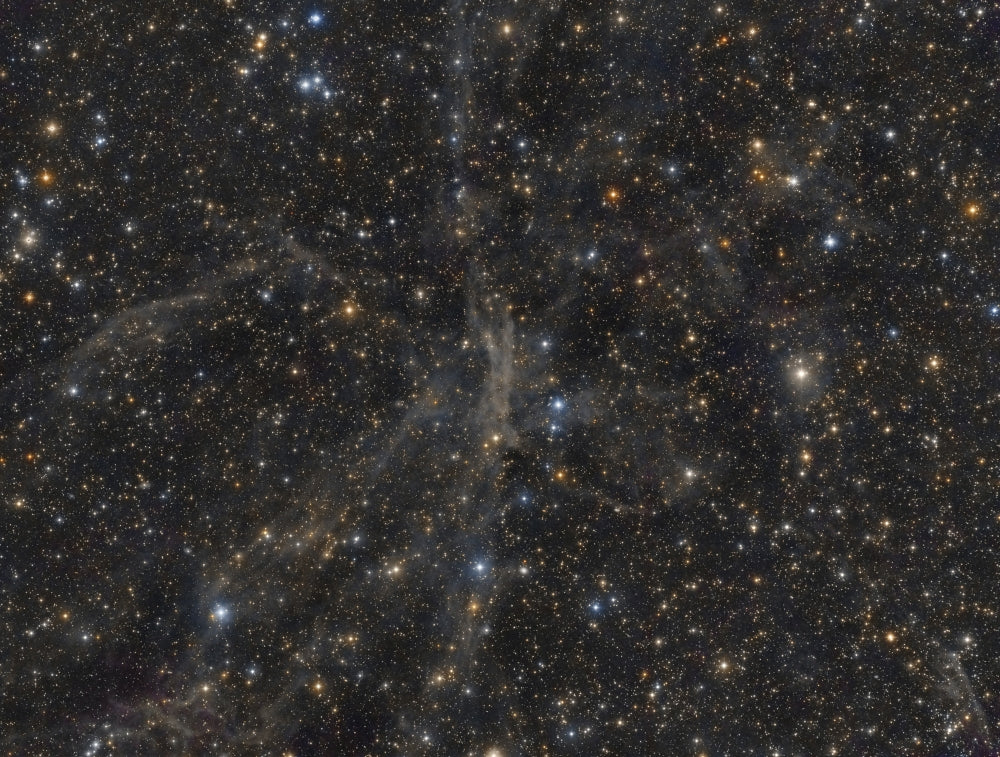 The Angel Nebula poster print by Roberto Colombari, showcasing vibrant colors and celestial beauty.