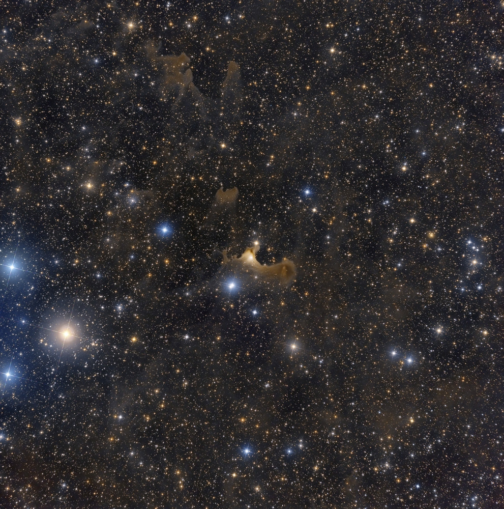 The Ghost Nebula in Cepheus Poster Print by Roberto Colombari showcasing vibrant cosmic colors.