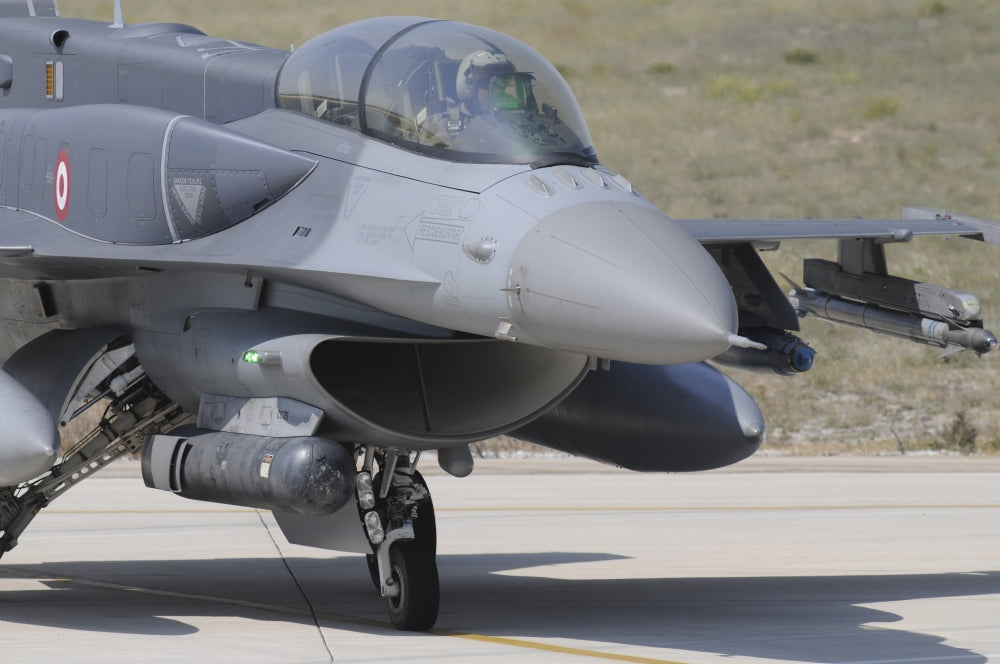 Turkish Air Force F-16D Block 50+ at Konya Air Base Poster Print