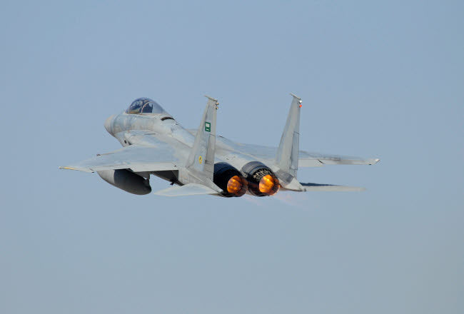 F-15 Eagle of the Royal Saudi Air Force Poster Print by Riccardo Niccoli