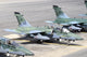 Brazilian Air Force A-1B (AMX) aircraft parked at Natal Air Force Base poster print.