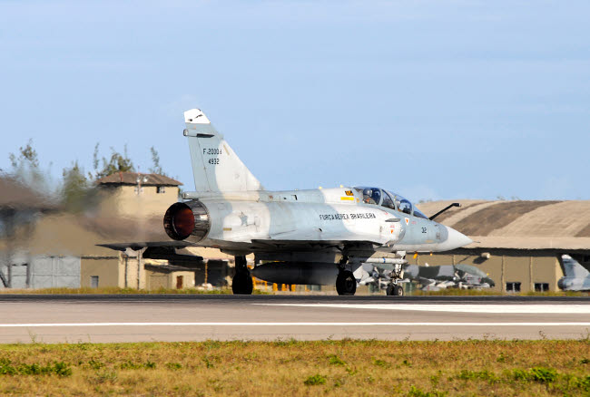 Brazilian Air Force F-2000 Taking Off from Natal Air Force Base Poster Print