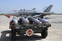 GBU-12 Laser Guided Bombs on CF-18 Hornet poster print during Operation Unified Protector