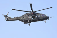HH-101A Caesar Combat-SAR helicopter landing poster print