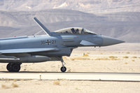 German Air Force EF.2000 Typhoon landing at Ovda Air Base poster print by Riccardo Niccoli.