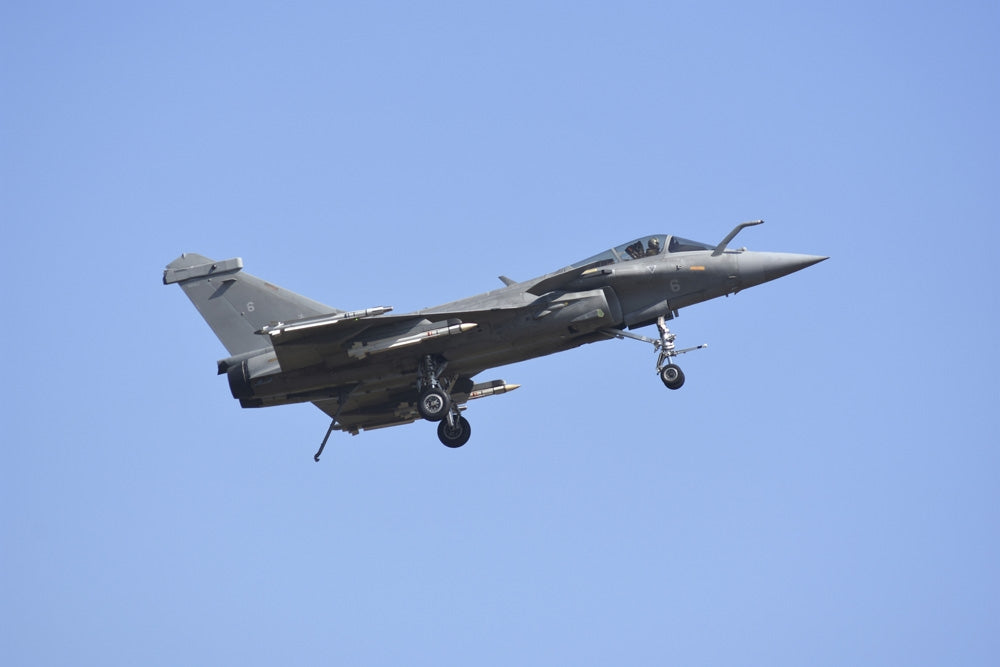 French Navy Rafale M landing configuration poster print by Riccardo Niccoli