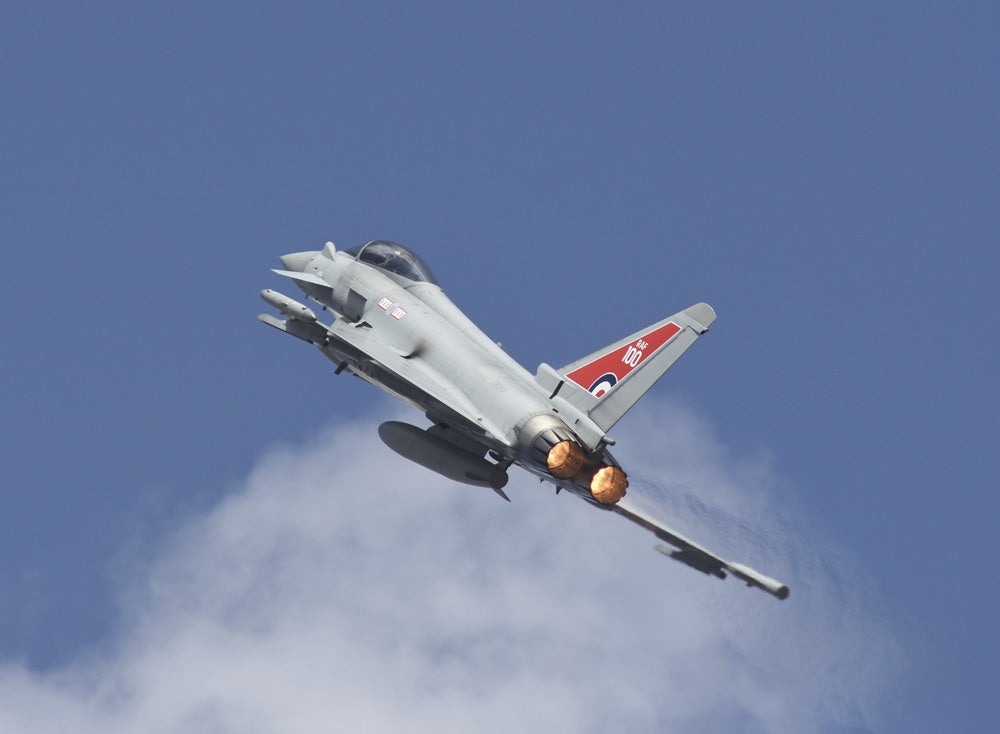 Royal Air Force Typhoon FGR4 Taking Off Poster Print by Riccardo Niccoli