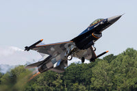 Royal Netherlands Air Force F-16AM Taking Off at RAF Fairford Poster Print