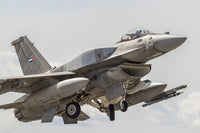 F-16E Desert Falcon taking off from Nellis Air Force Base poster print