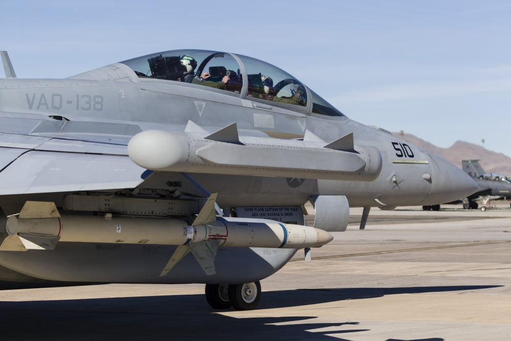 U.S. Navy E/A-18G Growler Taking Off Poster Print by Rob Edgcumbe