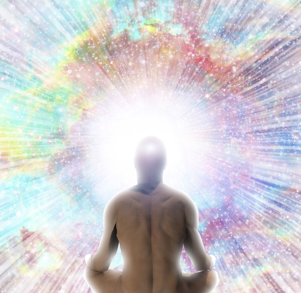 Man in lotus position poster print by Bruce Rolff showcasing tranquility and meditation.