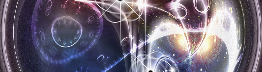 Atoms, the Cosmos, and Time Poster Print by Bruce Rolff