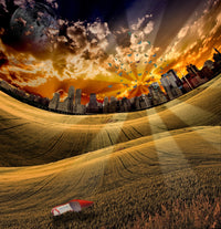 City Park and One Red Shoe Poster Print by Bruce Rolff