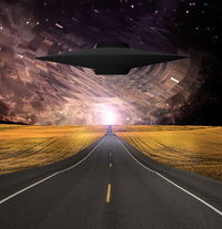 UFO Emerges over Road Fine Art Print by Bruce Rolff | Stocktrek Images