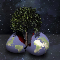 Earth Egg in Barren World Gives Rise to Life Poster Print by Bruce Rolff