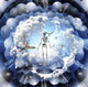 Surreal Human Skeleton Art Print featuring naked men with wings.