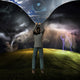 Pulling Back the Curtain to Reveal the Other Dimension Poster Print by Bruce Rolff/Stocktrek Images