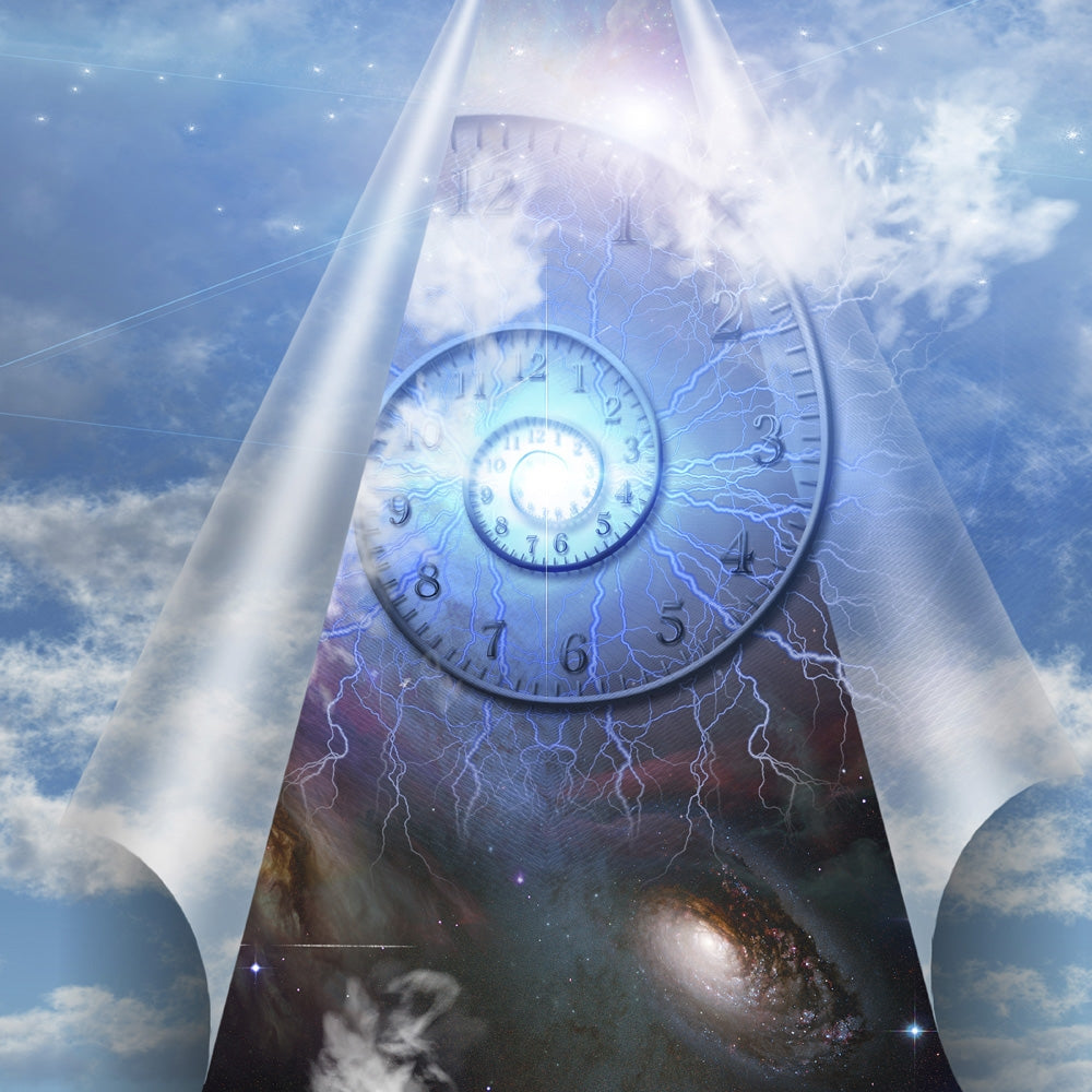 Spiral of Time Behind the Veil of Sky Poster Print by Bruce Rolff