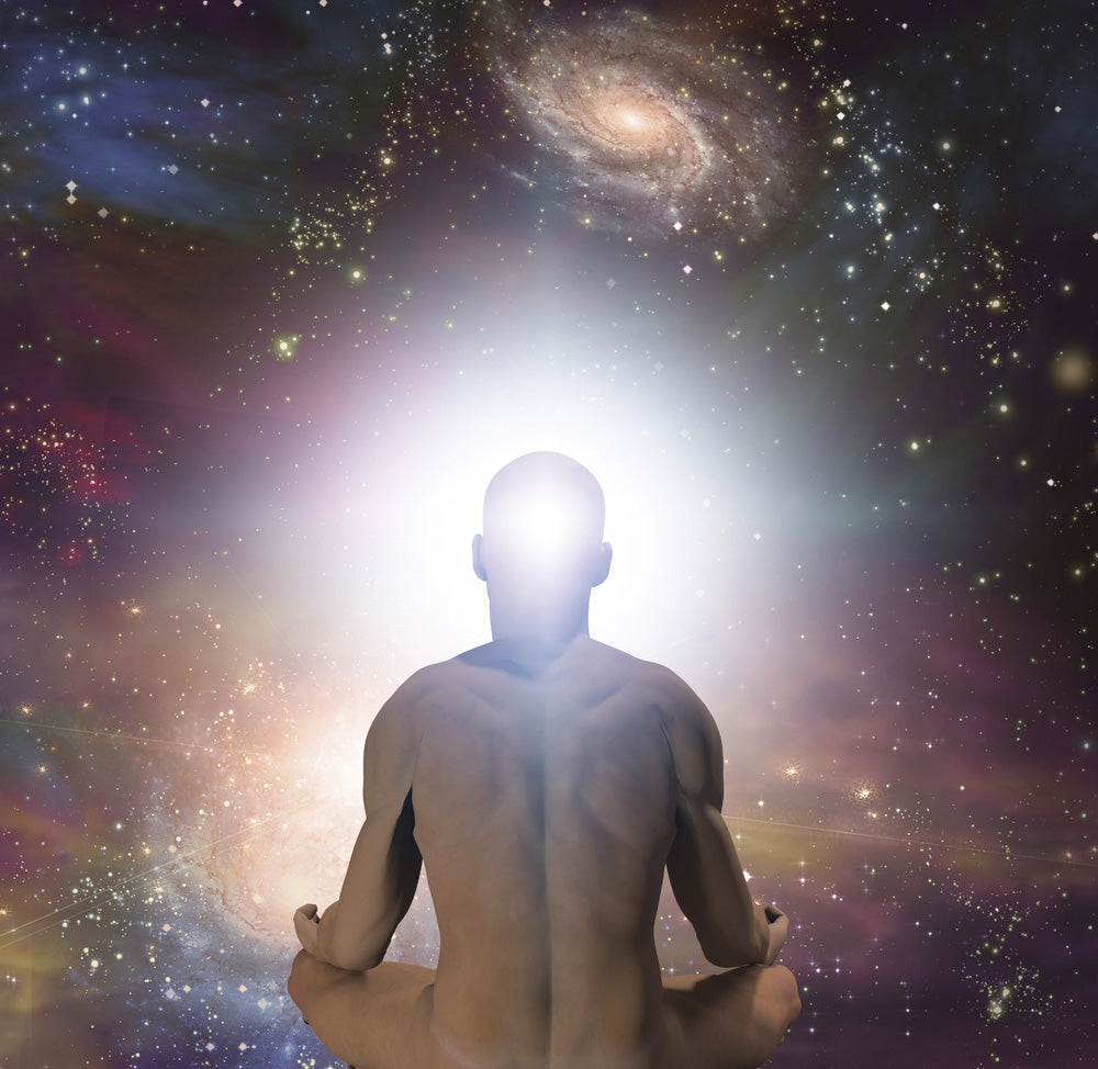 Man in Lotus Position Poster Print by Bruce Rolff