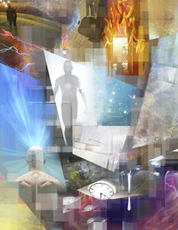 Multi Layered Abstract Composition 3D Rendering Poster Print