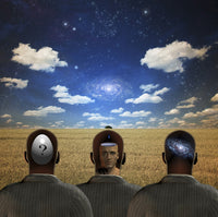 Different Thoughts in Men's Heads Poster Print by Bruce Rolff
