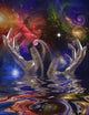 Hands, Space and Water Composition Poster Print by Bruce Rolff