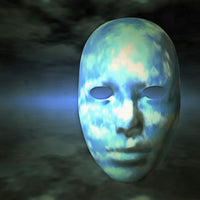 Surreal Clouds Texture Mask Poster Print by Bruce Rolff, featuring a unique mask design with cloud textures.