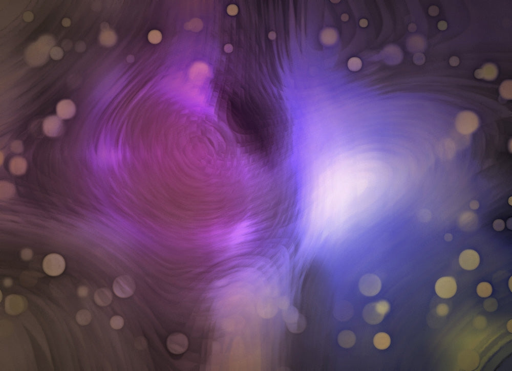 Purple Swirls Abstract Art Poster Print by Bruce Rolff